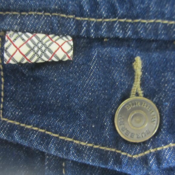 Burberry Blue Denim Bomber Jacket - Picture 6 of 14